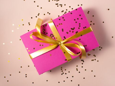 pink gift box