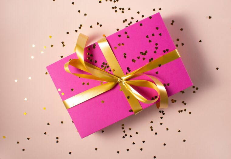 pink gift box